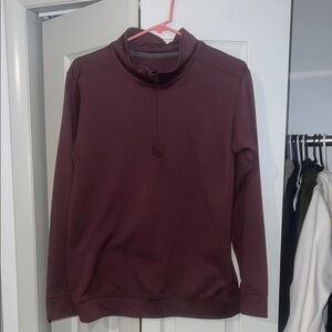 Burgundy Quarter-Zip Pullover